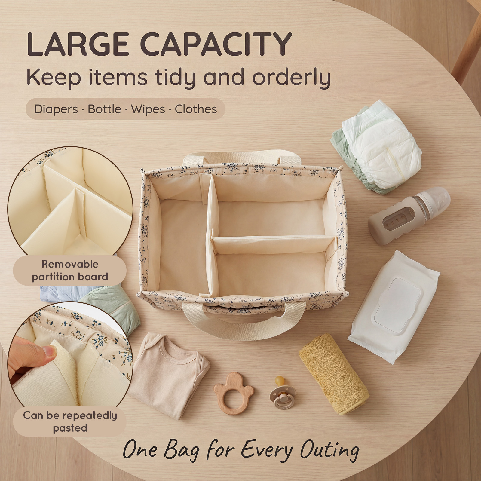 Foldable Diaper Caddy Organize - Baby Nursery Organiser incelemesi ve fiyatı