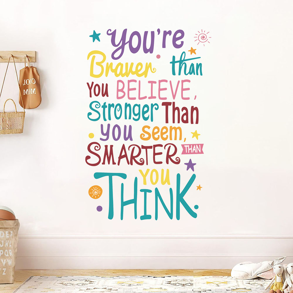 You Are Brave Smart Stronger S - Baby Nursery Quotes incelemesi ve fiyatı
