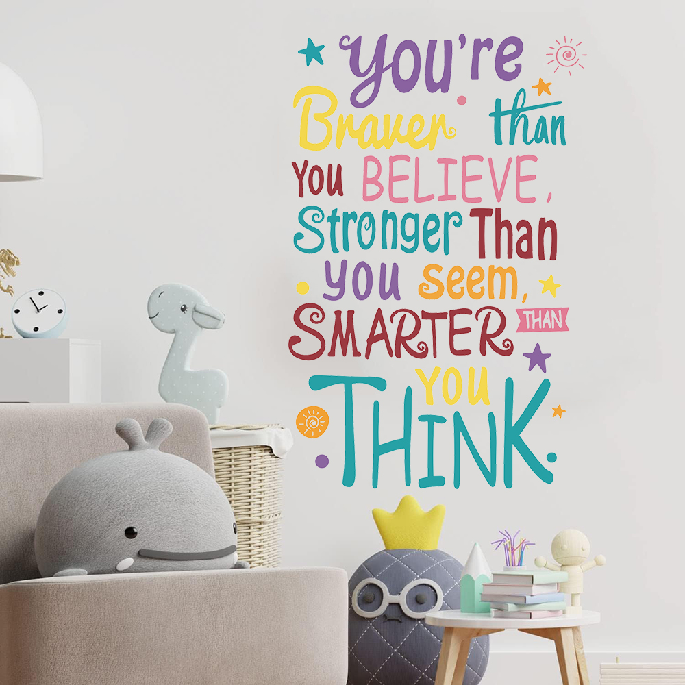 You Are Brave Smart Stronger S - Baby Nursery Quotes incelemesi ve fiyatı
