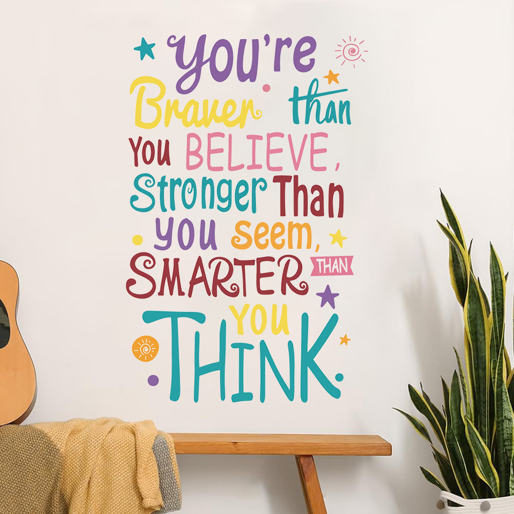 You Are Brave Smart Stronger S - Baby Nursery Quotes incelemesi ve fiyatı