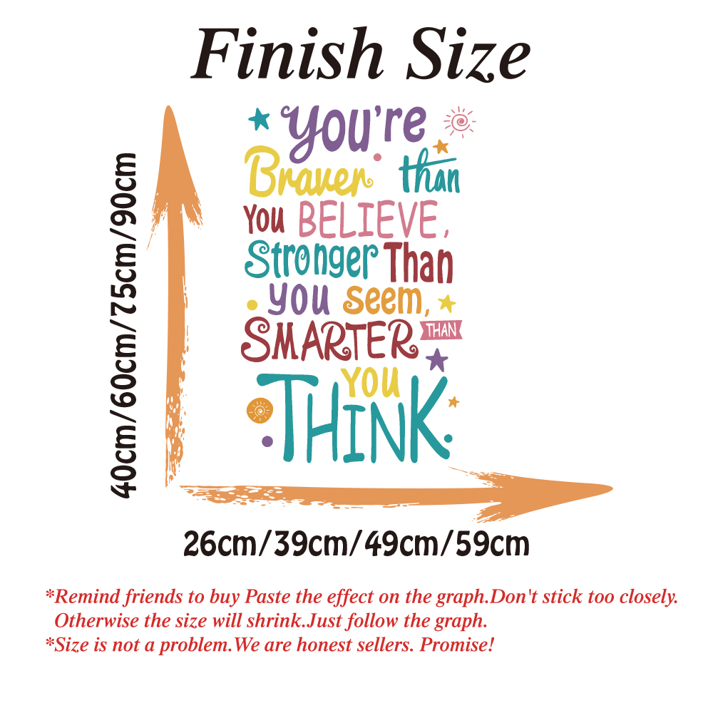 You Are Brave Smart Stronger S - Baby Nursery Quotes incelemesi ve fiyatı