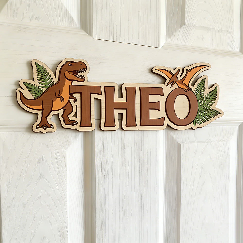 Personalized Dinosaur Name Sig - Baby Nursery Name incelemesi ve fiyatı