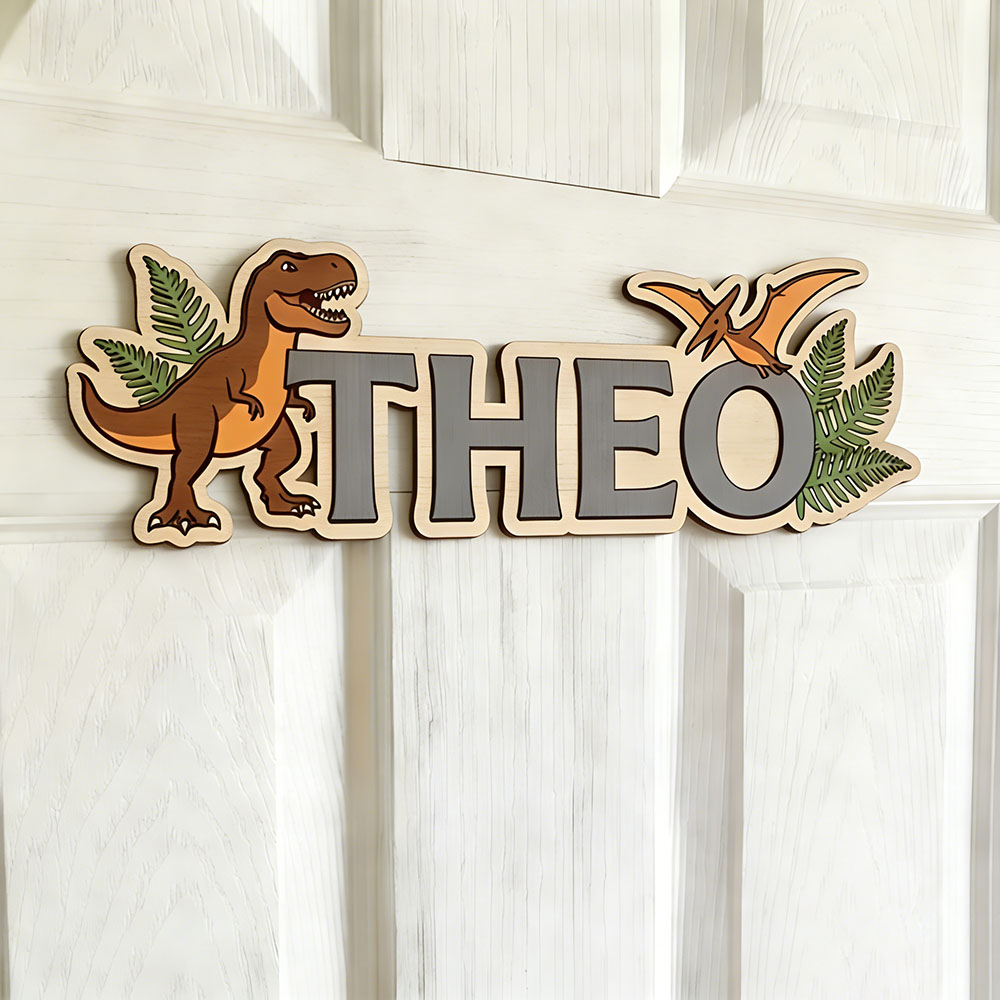 Personalized Dinosaur Name Sig - Baby Nursery Name incelemesi ve fiyatı