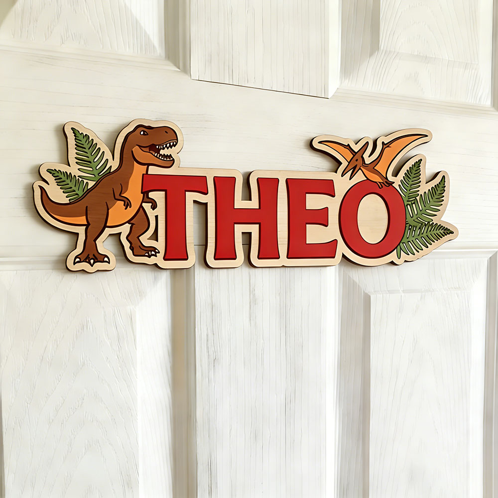 Personalized Dinosaur Name Sig - Baby Nursery Name incelemesi ve fiyatı