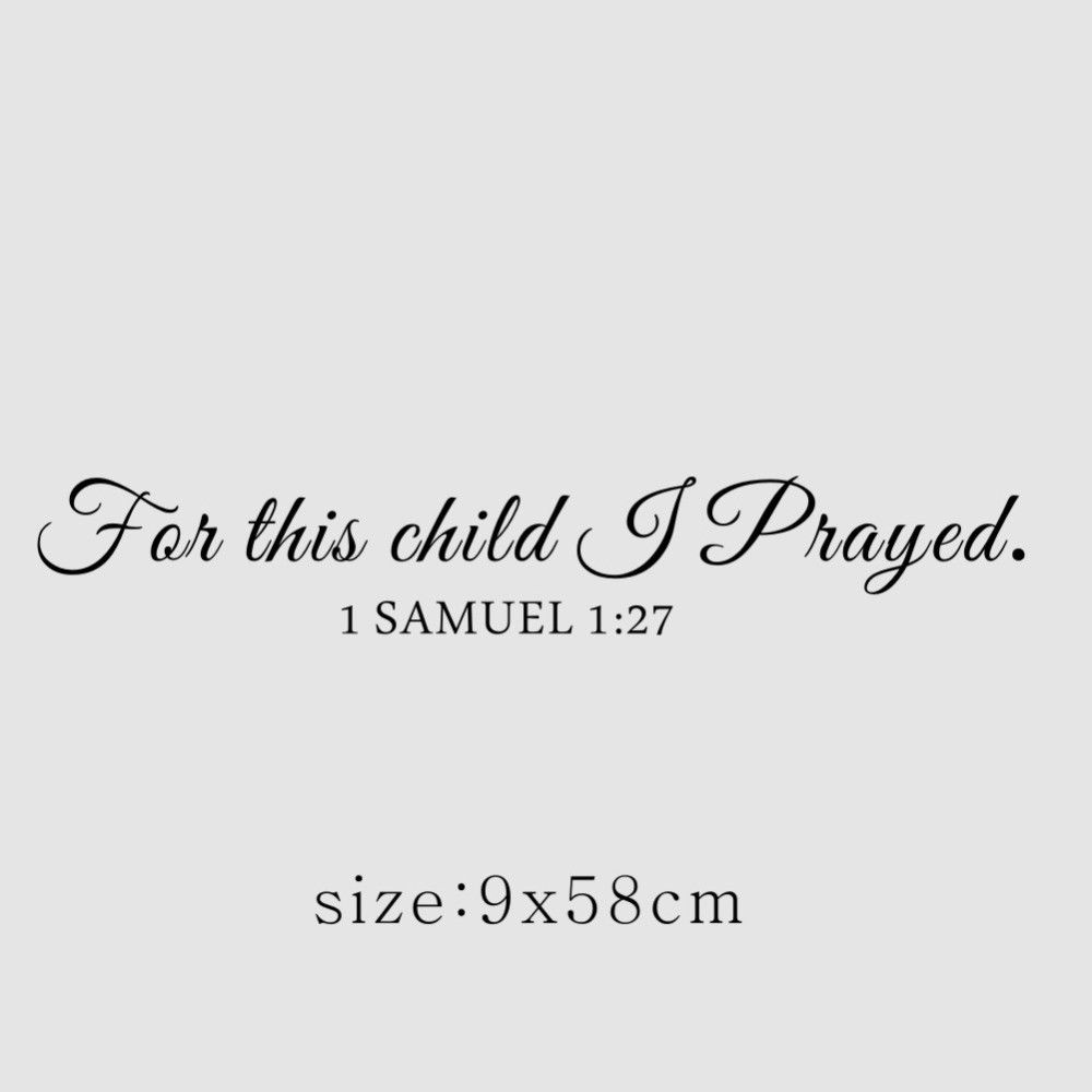 For This Child I Pray Samuel Q - Baby Nursery Quotes incelemesi ve fiyatı