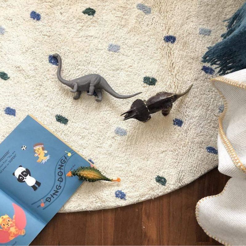Dot Fluffy Carpet Living Room  - Baby Nursery Rug incelemesi ve fiyatı