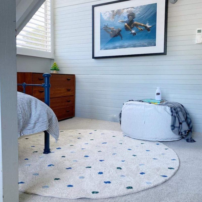 Dot Fluffy Carpet Living Room  - Baby Nursery Rug incelemesi ve fiyatı