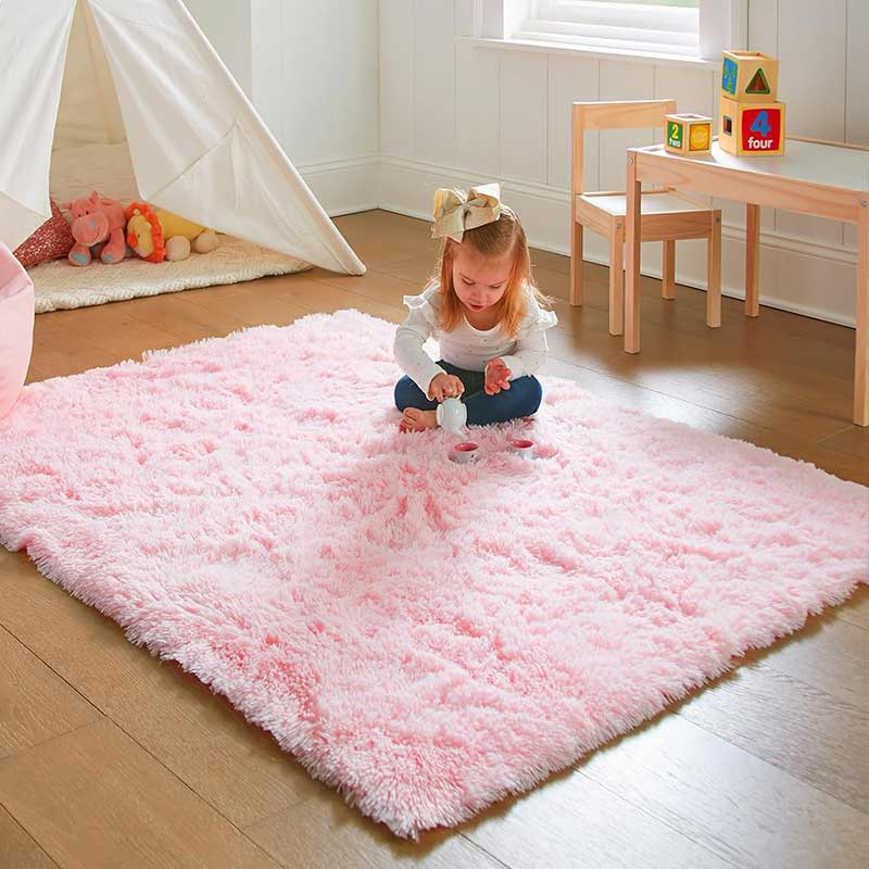 Pink Bedroom Carpet For Childr - Baby Nursery Rug incelemesi ve fiyatı