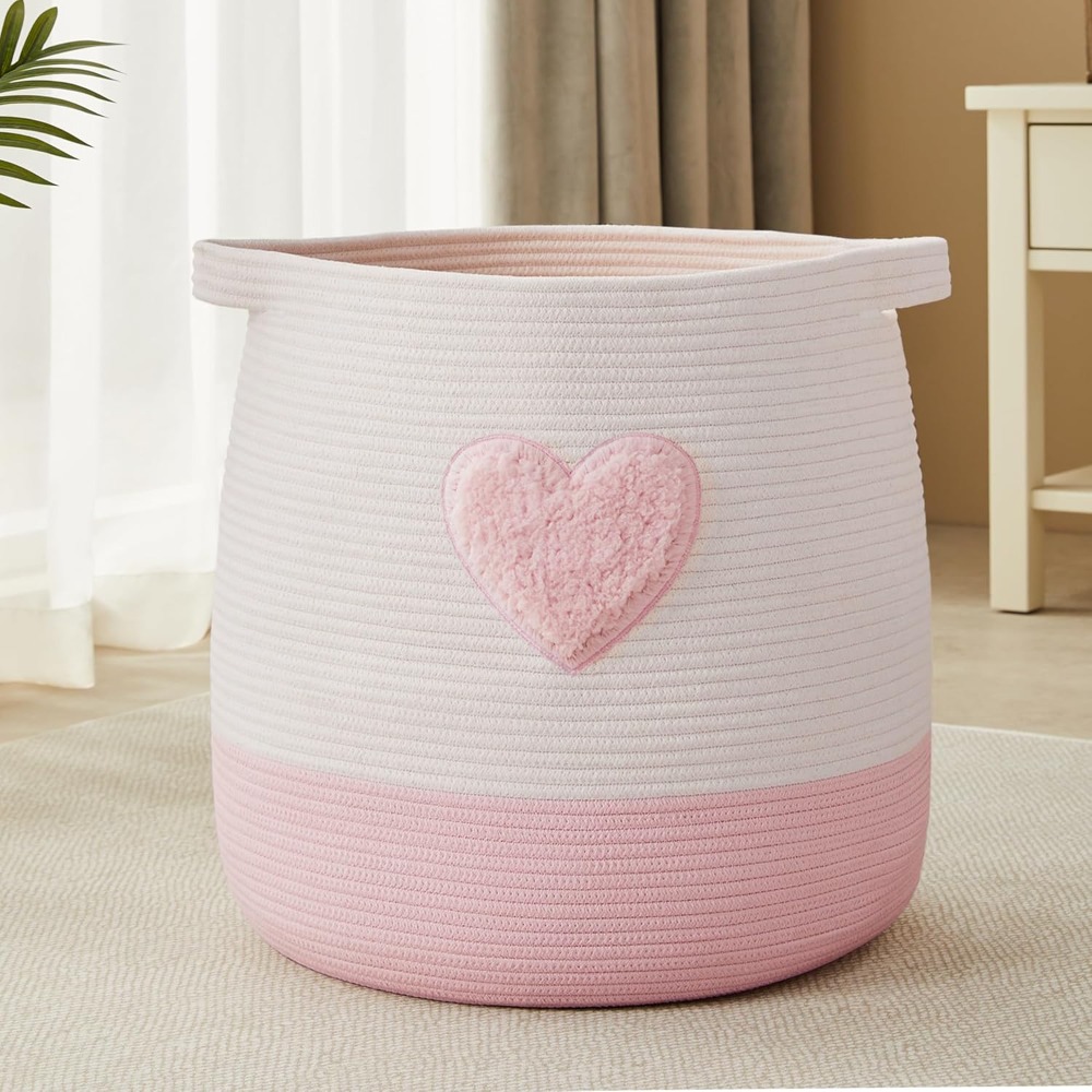 Pink Laundry Basket Hamper for - Baby Nursery Hamper incelemesi ve fiyatı