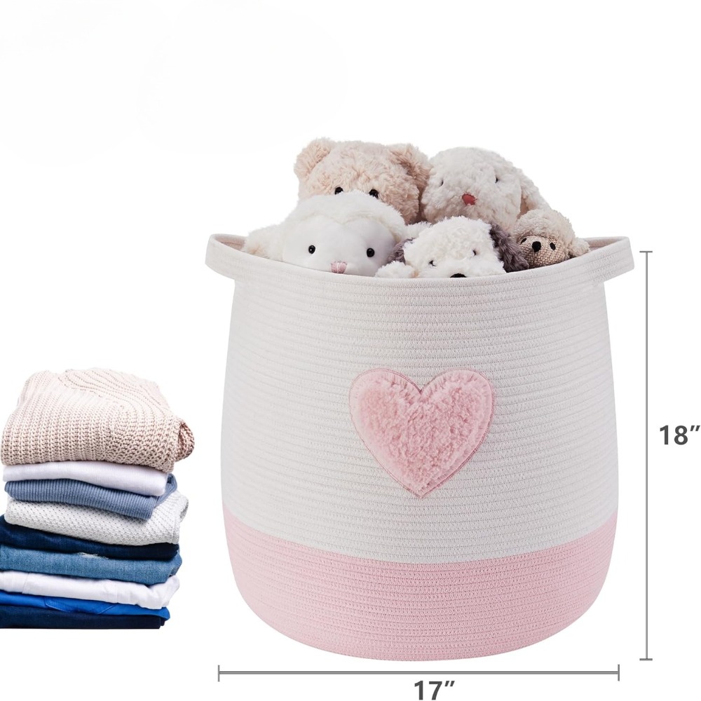 Pink Laundry Basket Hamper for - Baby Nursery Hamper incelemesi ve fiyatı