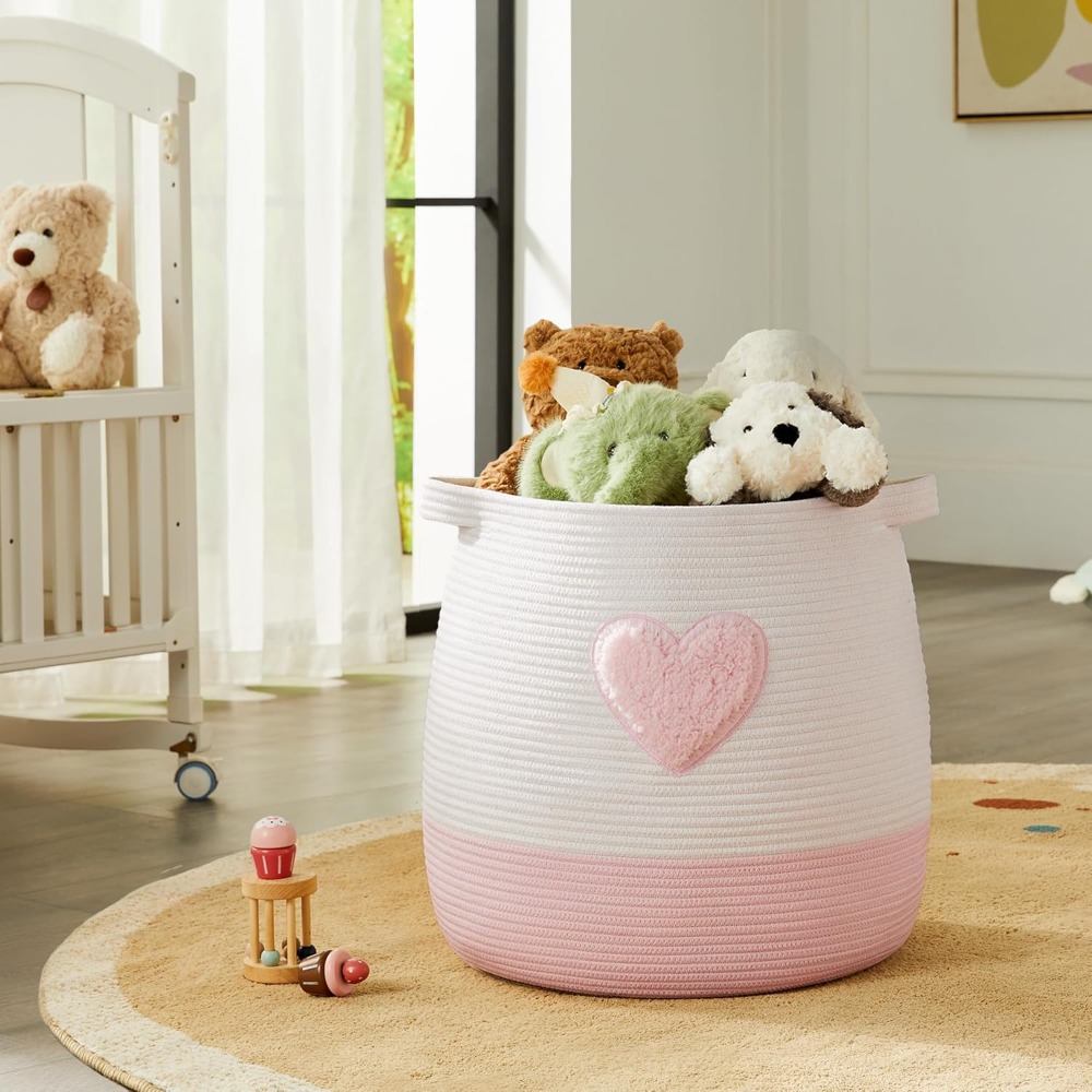 Pink Laundry Basket Hamper for - Baby Nursery Hamper incelemesi ve fiyatı
