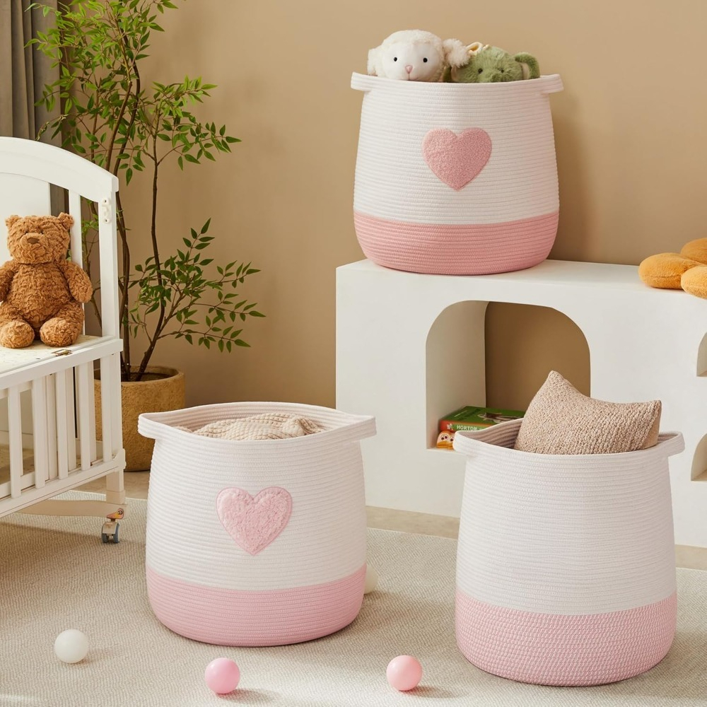 Pink Laundry Basket Hamper for - Baby Nursery Hamper incelemesi ve fiyatı