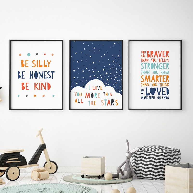 Cartoon Inspirational quotes N - Baby Nursery Quotes incelemesi ve fiyatı