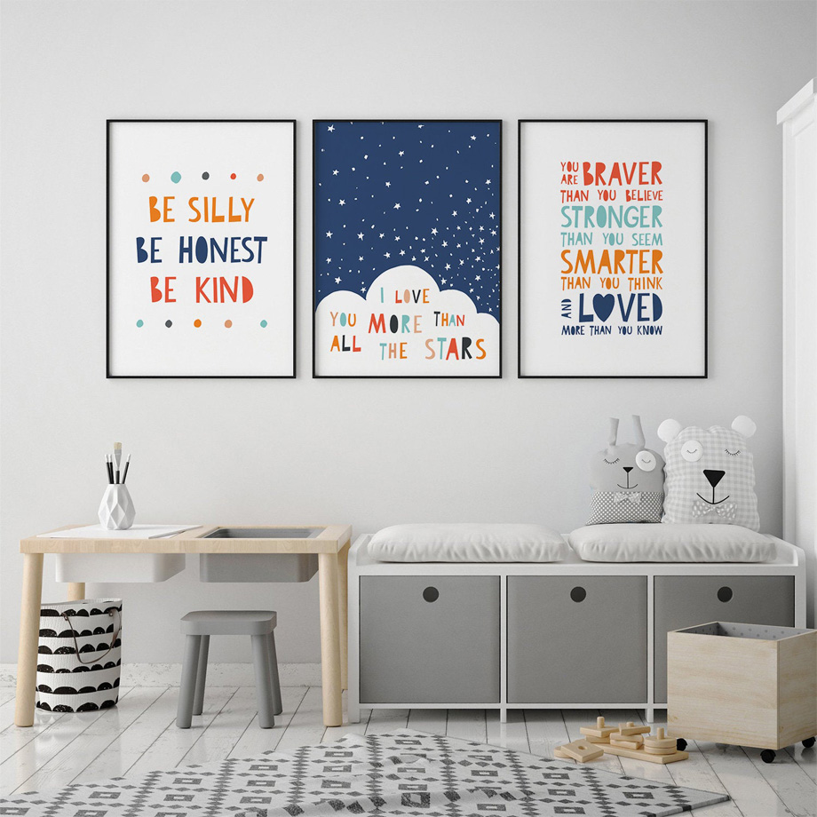 Cartoon Inspirational quotes N - Baby Nursery Quotes incelemesi ve fiyatı