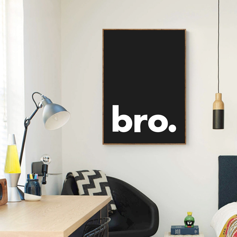 Bro. Print Minimalist Typograp - Baby Nursery Quotes incelemesi ve fiyatı