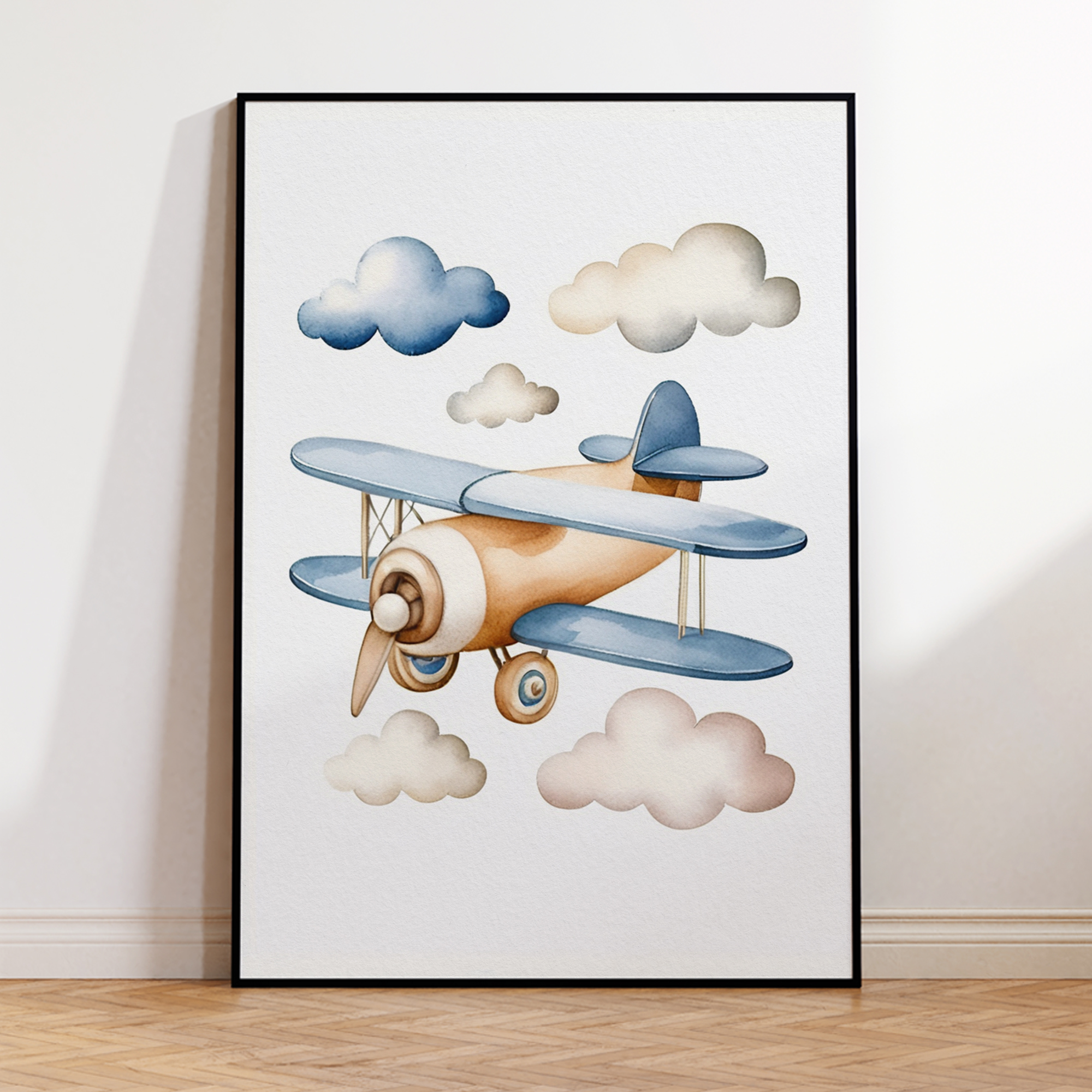 Cartoon Children Airplane Heli - Baby Nursery Wall Decor incelemesi ve fiyatı