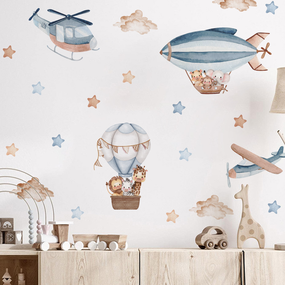 Watercolor Animals Hot Air Bal - Baby Nursery Needs incelemesi ve fiyatı