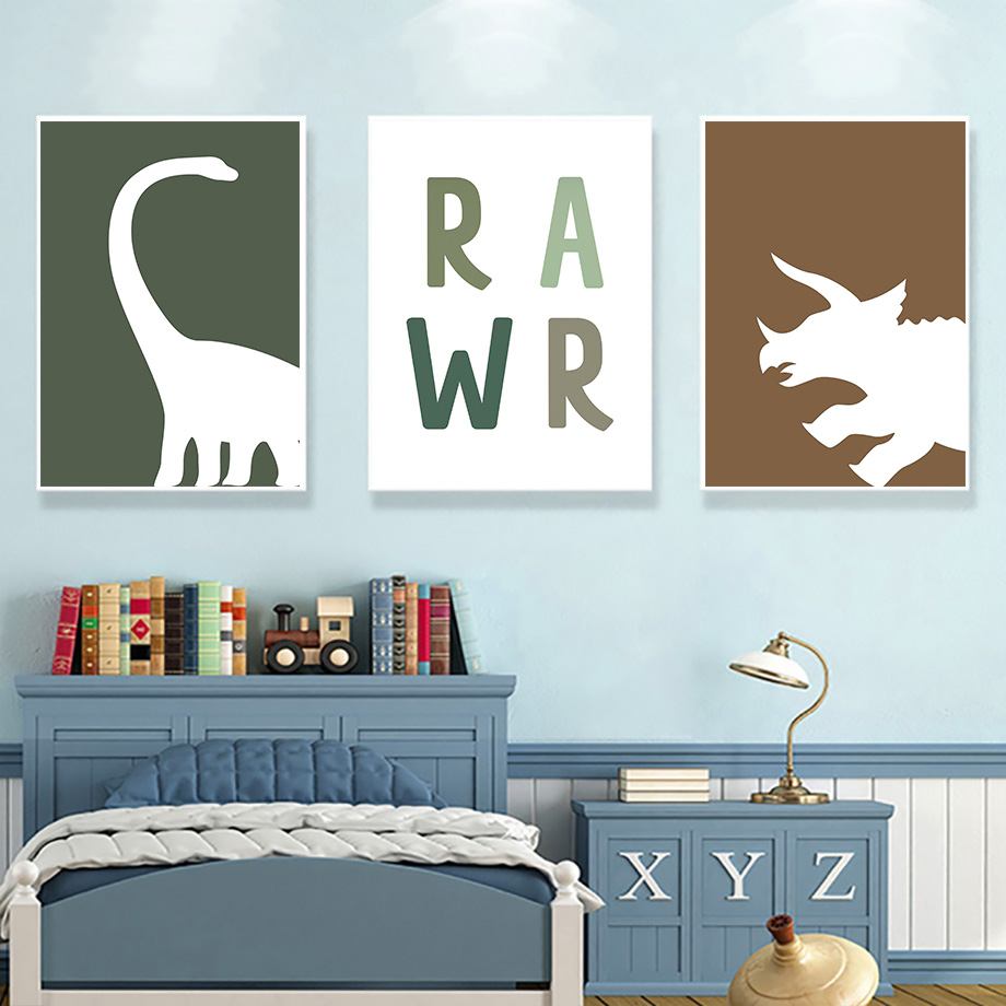 Frameless Jurassic Dinosaur Ty - Baby Nursery Quotes incelemesi ve fiyatı
