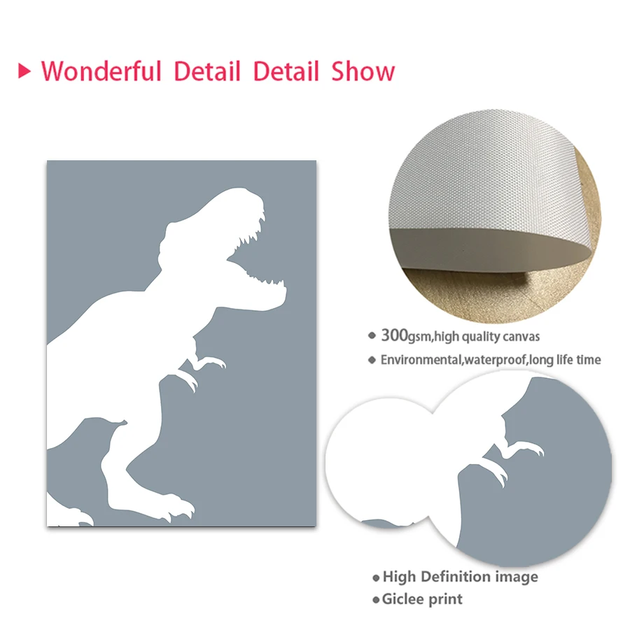 Frameless Jurassic Dinosaur Ty - Baby Nursery Quotes incelemesi ve fiyatı