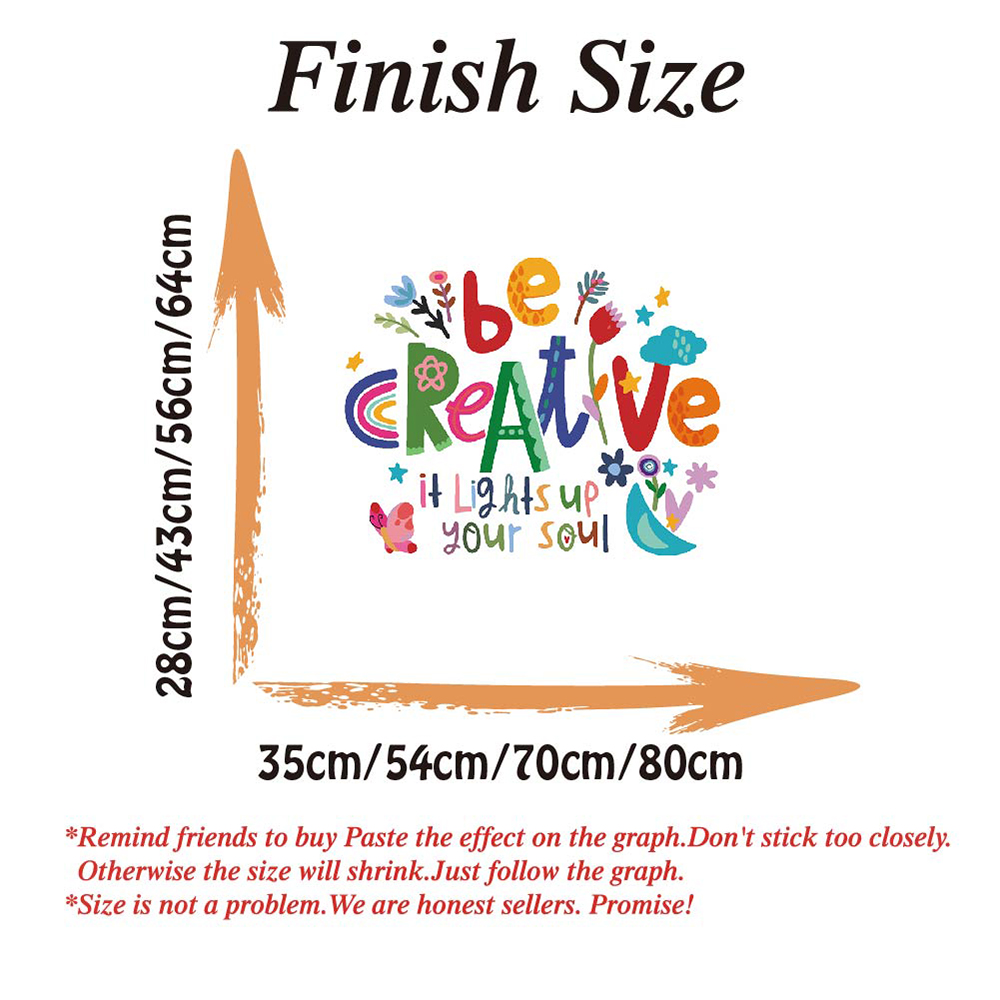 Be Creative Inspirational Quot - Baby Nursery Quotes incelemesi ve fiyatı