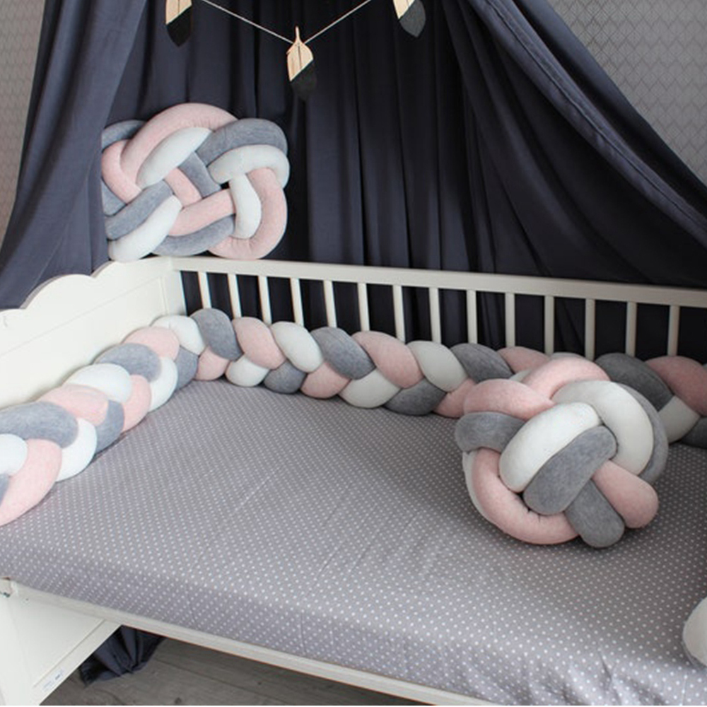 1M/2M/3M/4M Braid Baby Bed Bum - Baby Nursery Pillow incelemesi ve fiyatı