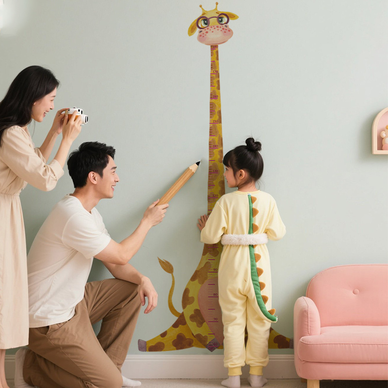 Giraffe Growth Chart Wall Stic - Baby Nursery Wall Decor incelemesi ve fiyatı