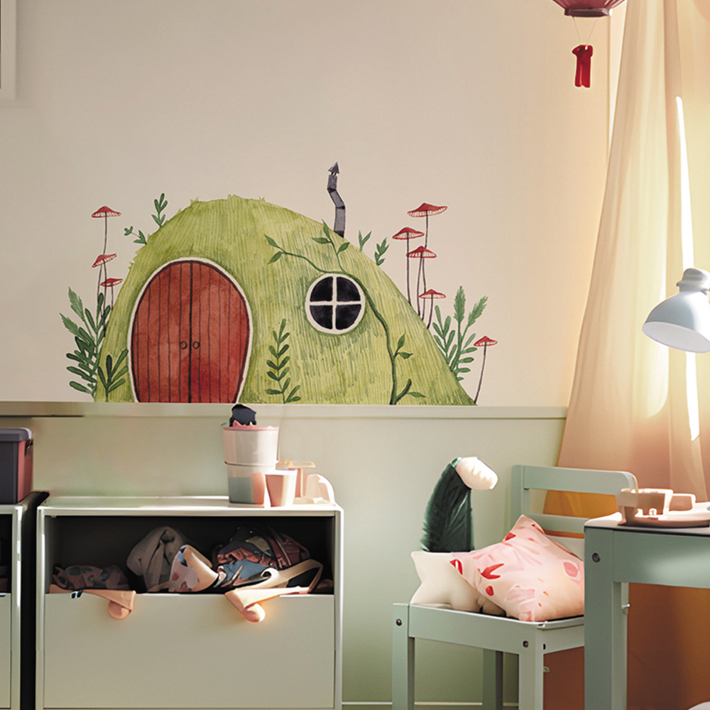 Boho Fabric Mushroom House  An - Baby Nursery Vintage Decor incelemesi ve fiyatı