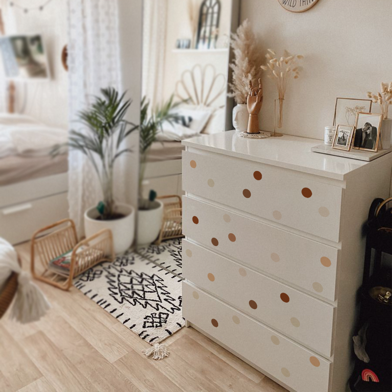 Creative Boho Polka Dot Wall S - Baby Nursery Vintage Decor incelemesi ve fiyatı