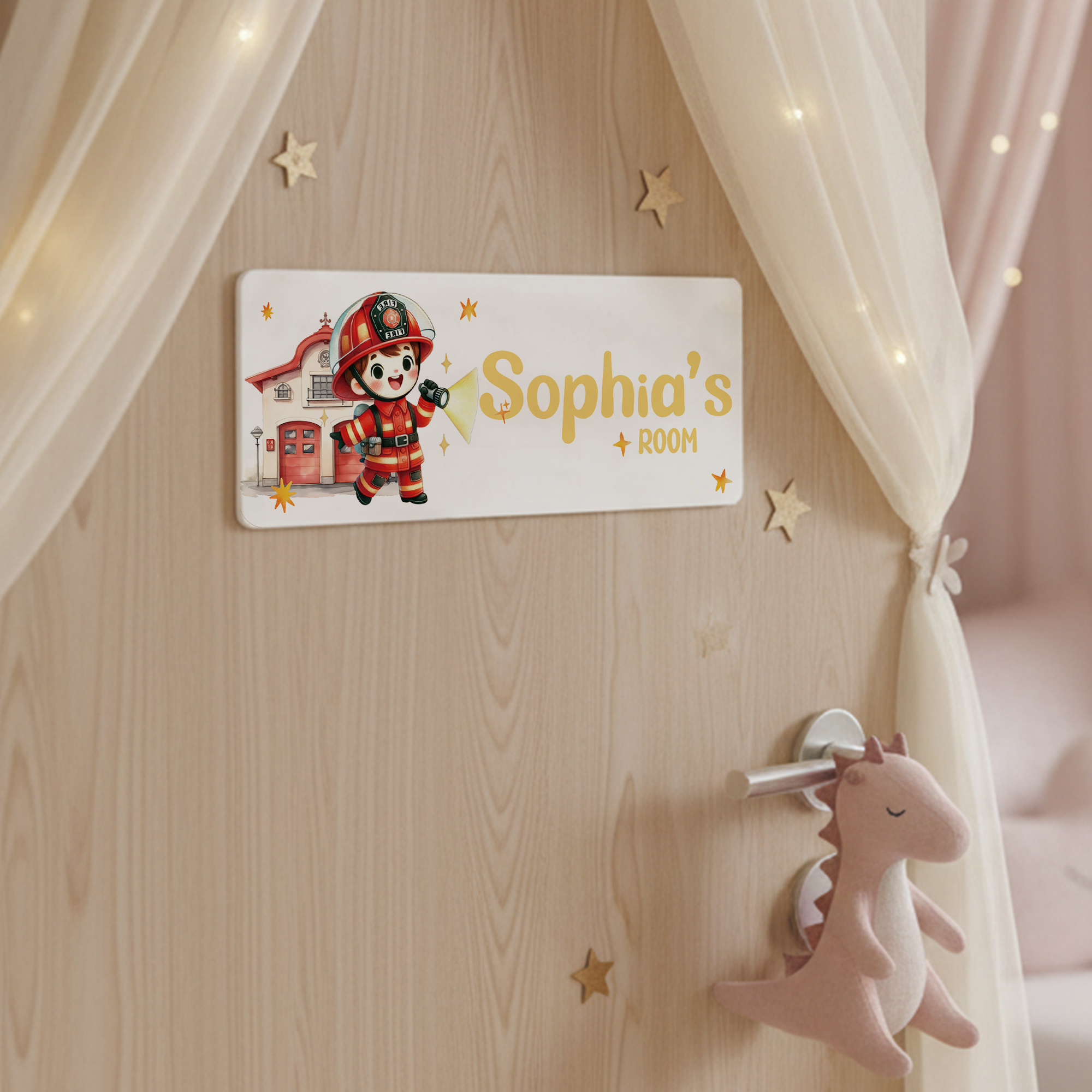 1pc Custom Firefighters Name/T - Baby Nursery Wall Decor incelemesi ve fiyatı