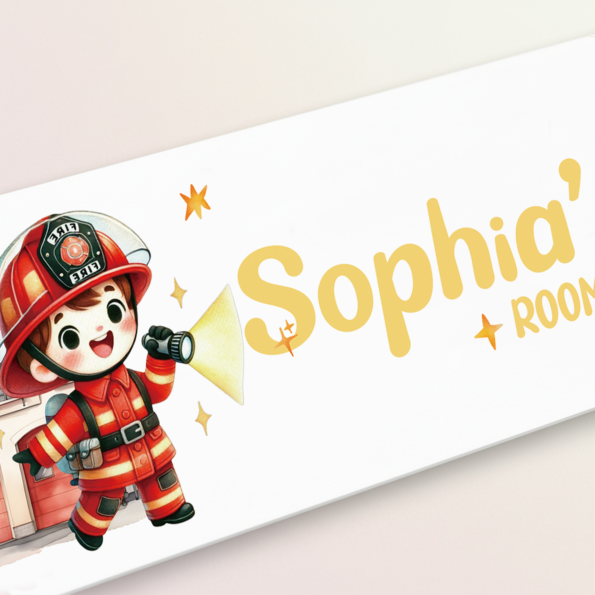1pc Custom Firefighters Name/T - Baby Nursery Wall Decor incelemesi ve fiyatı