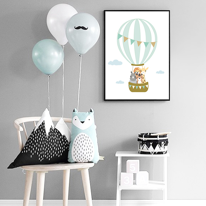 Balloon Moon Nursery Poster Wa - Baby Nursery Quotes incelemesi ve fiyatı