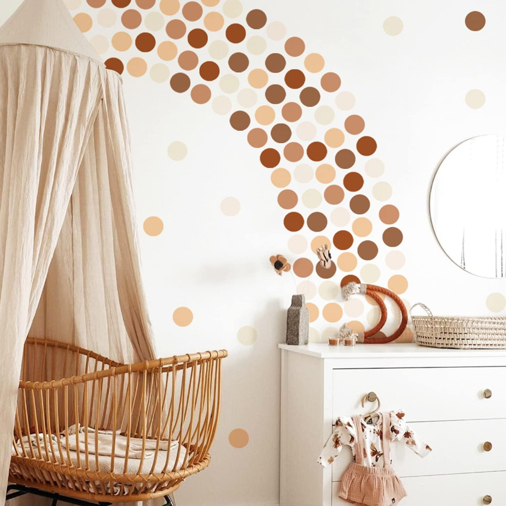 Creative Boho Polka Dot Wall S - Baby Nursery Vintage Decor incelemesi ve fiyatı