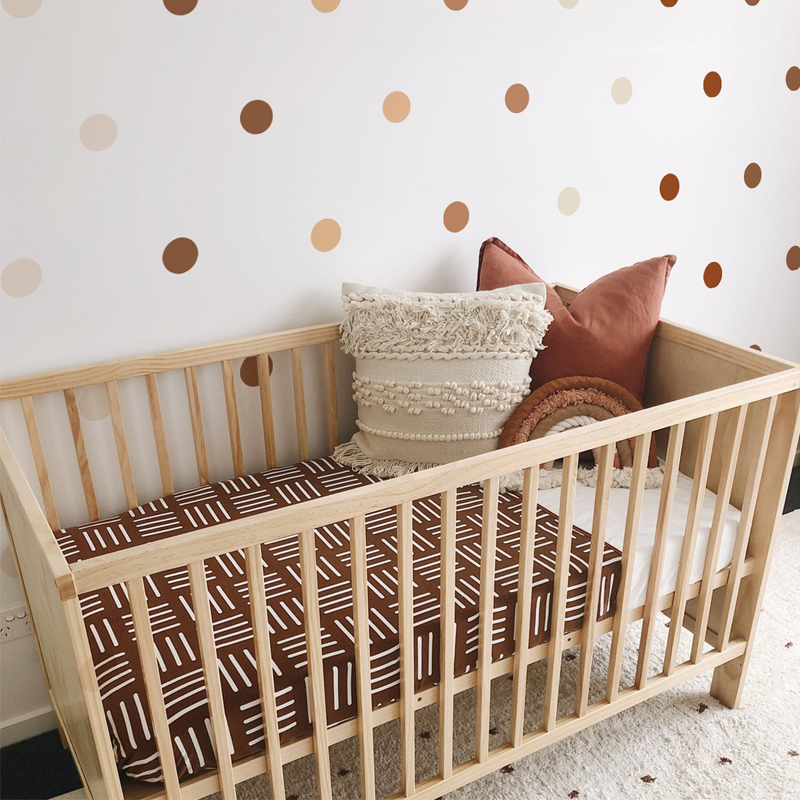 Creative Boho Polka Dot Wall S - Baby Nursery Vintage Decor incelemesi ve fiyatı