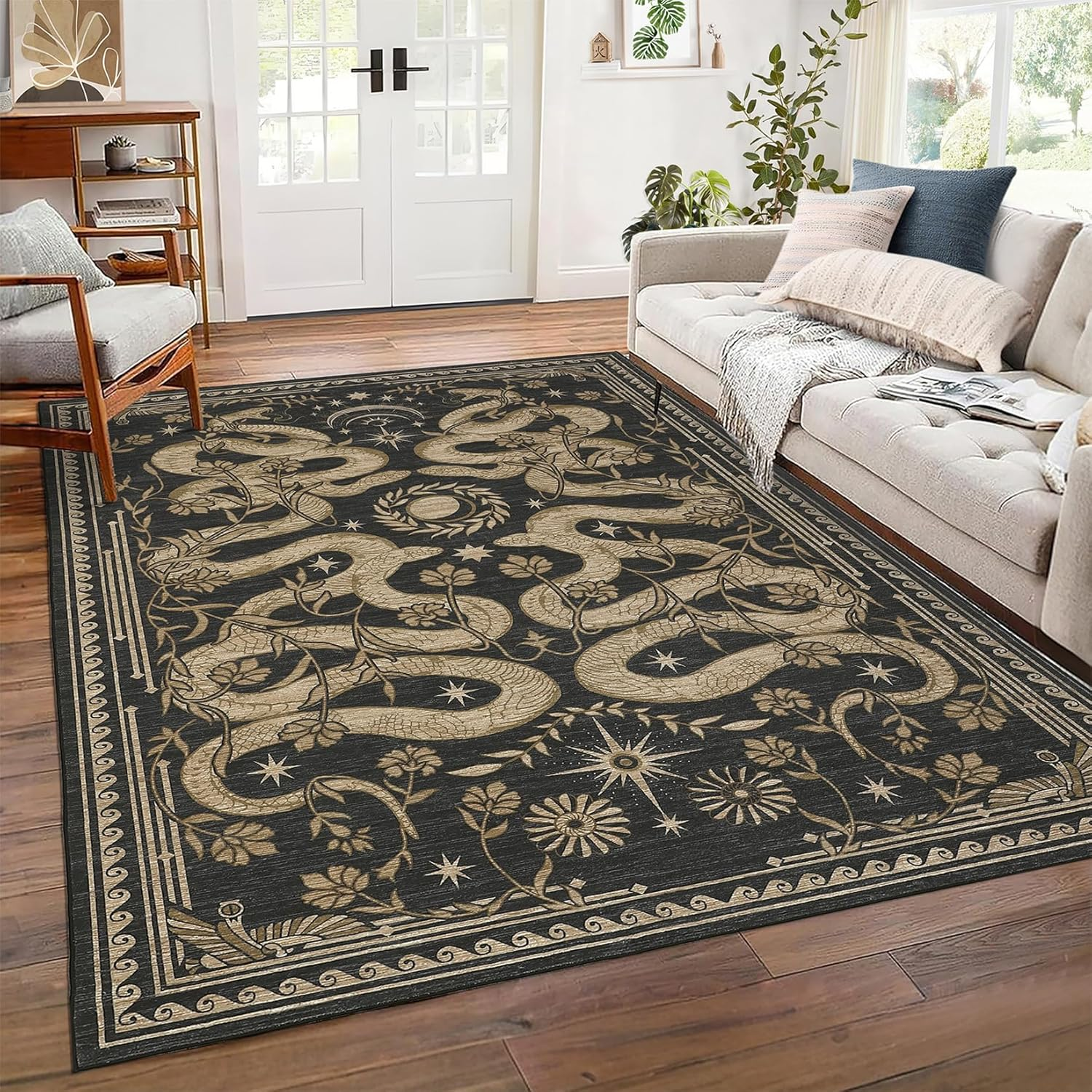 Snake Washable Rugs for Living - Baby Nursery Rug incelemesi ve fiyatı