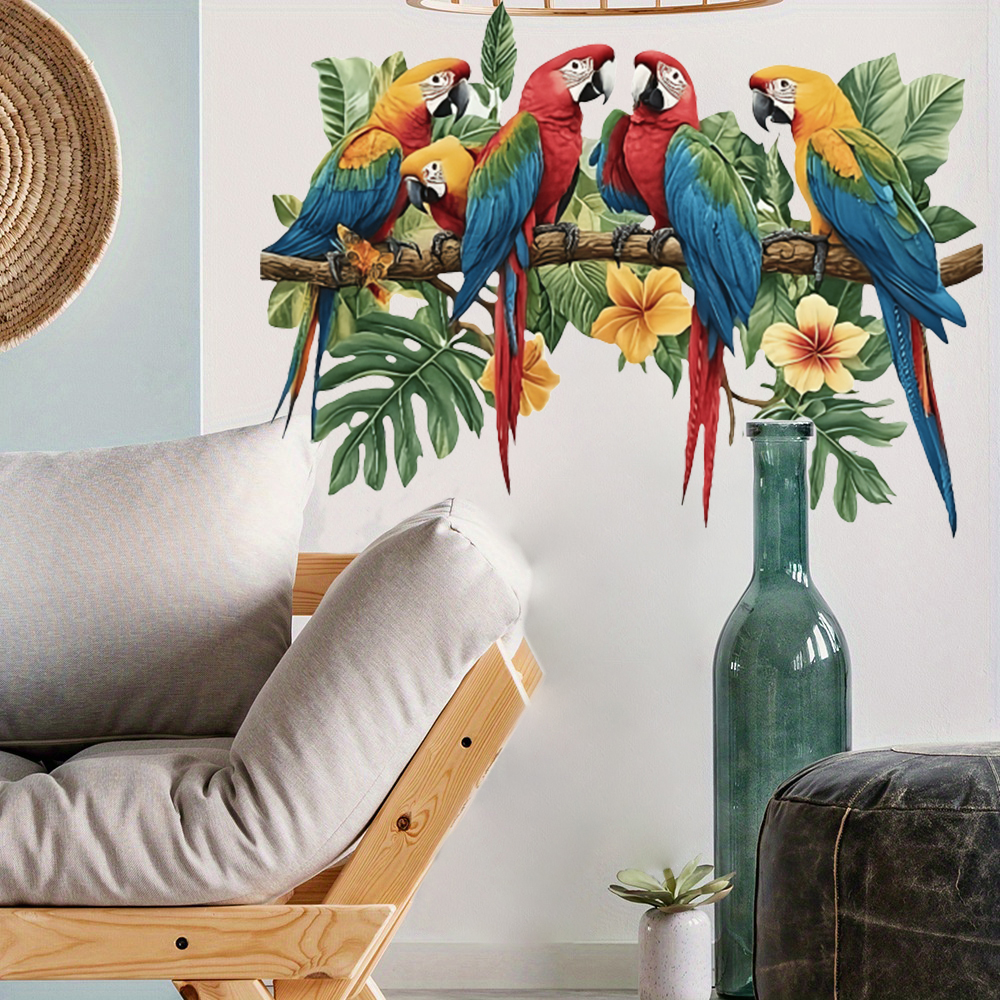 3Pcs Parrots on Branch Wall St - Baby Nursery Needs incelemesi ve fiyatı