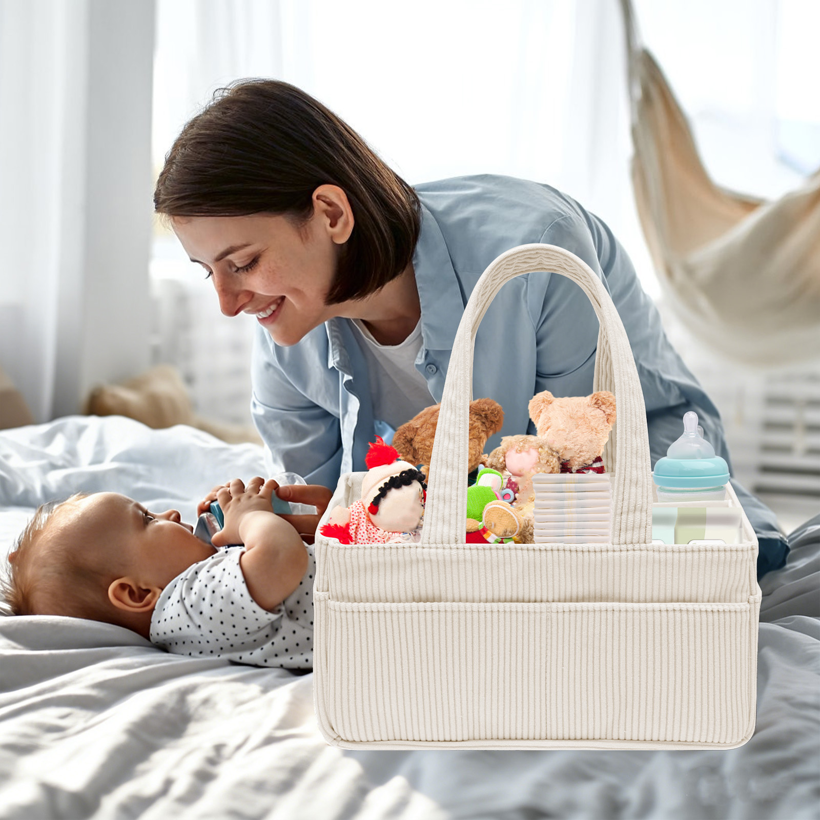 Baby Diaper Caddy Organizer Po - Baby Nursery Organiser incelemesi ve fiyatı