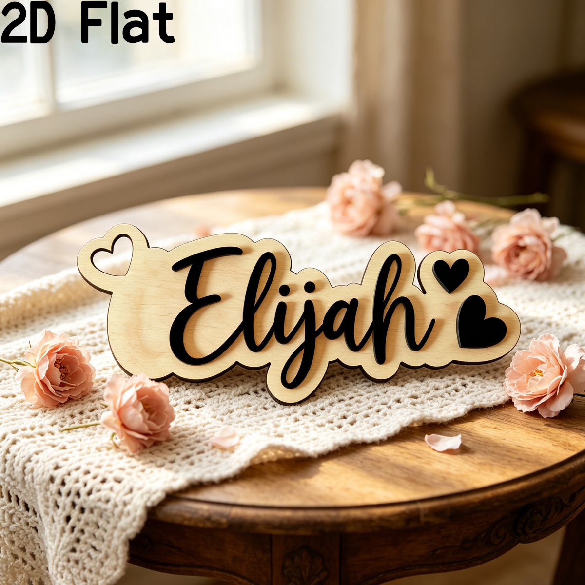 1Pc Custom Love Decor Wooden A - Baby Nursery Wall Decor incelemesi ve fiyatı