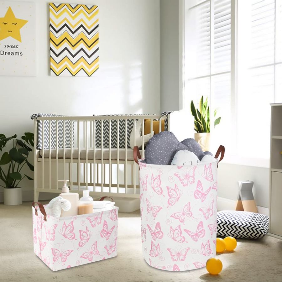 Pink Laundry Basket,Waterproof - Baby Nursery Hamper incelemesi ve fiyatı