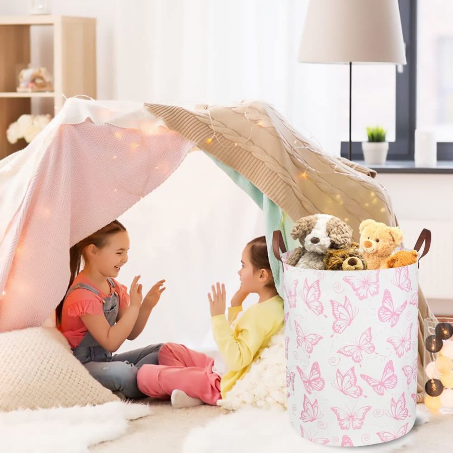 Pink Laundry Basket,Waterproof - Baby Nursery Hamper incelemesi ve fiyatı