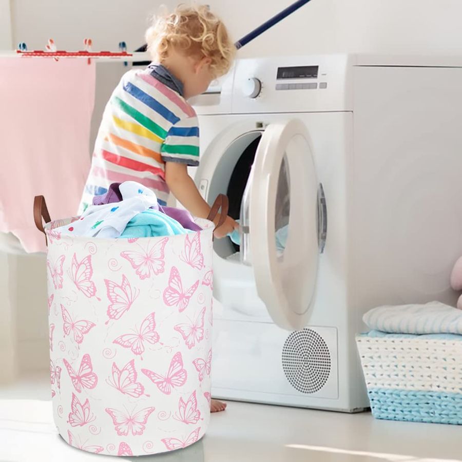 Pink Laundry Basket,Waterproof - Baby Nursery Hamper incelemesi ve fiyatı