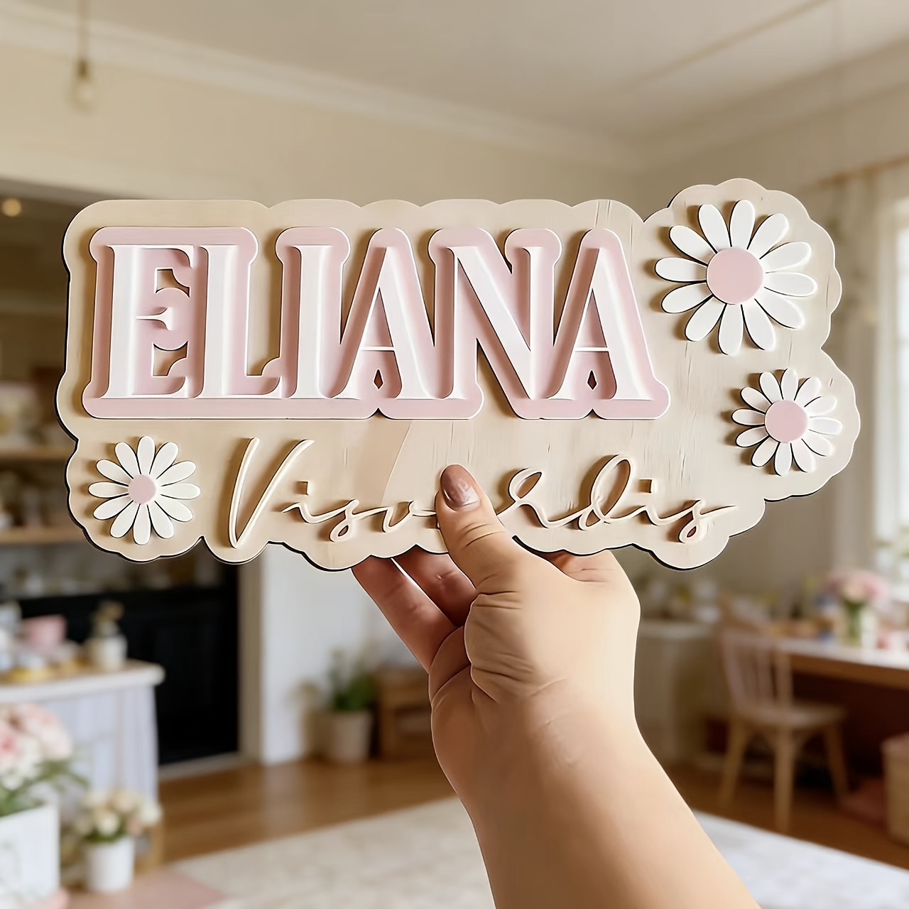 Customizable Daisy Accent Doub - Baby Nursery Accent Wall incelemesi ve fiyatı