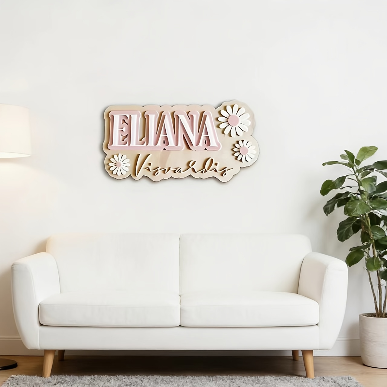 Customizable Daisy Accent Doub - Baby Nursery Accent Wall incelemesi ve fiyatı