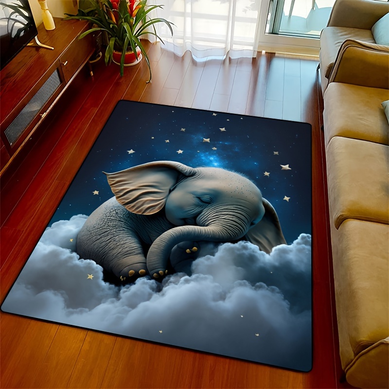 Dreamy Elephant Rug for Nurser - Baby Nursery Rug incelemesi ve fiyatı