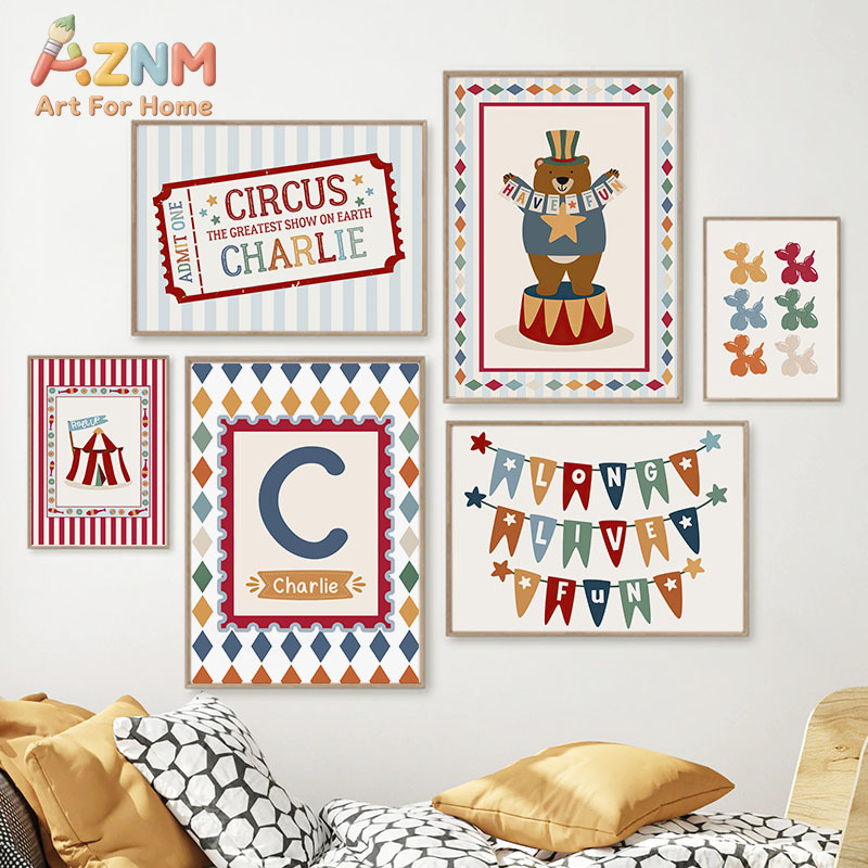 Circus Bear Magician Dog Quote - Baby Nursery Quotes incelemesi ve fiyatı