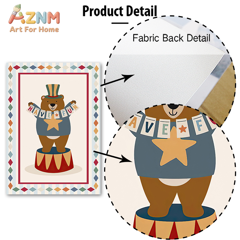 Circus Bear Magician Dog Quote - Baby Nursery Quotes incelemesi ve fiyatı