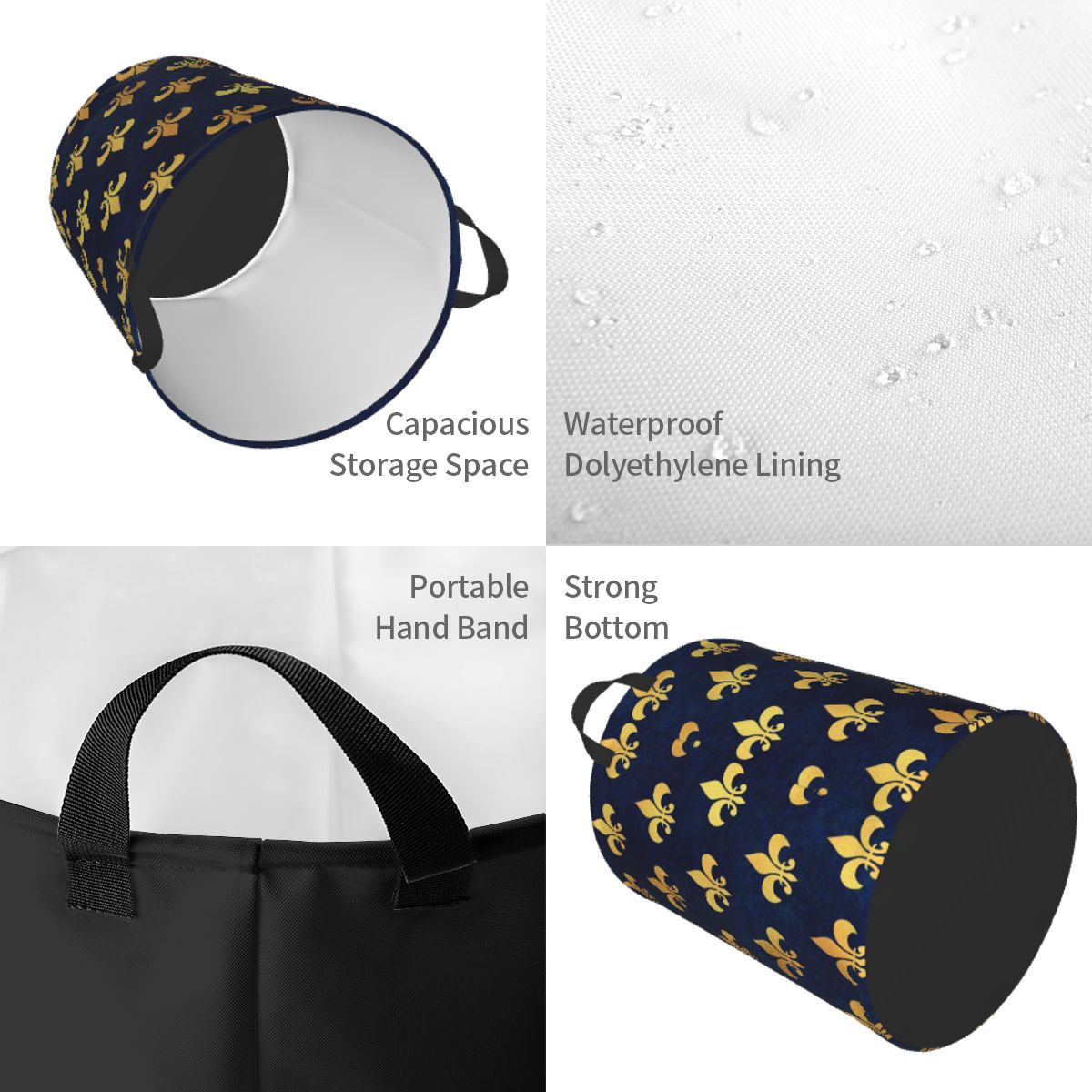 Royal Gold Blue Grunge Fleur D - Baby Nursery Hamper incelemesi ve fiyatı