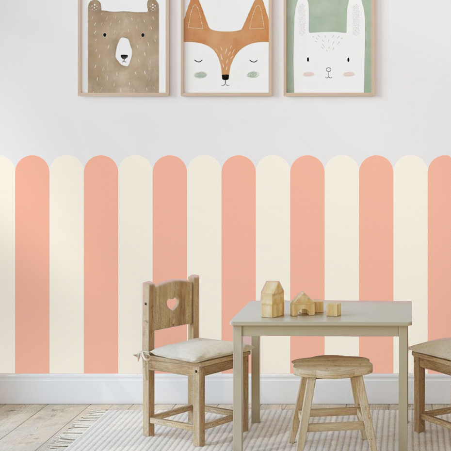 Multicolor Vertical Striped Ar - Baby Nursery Wall Decor incelemesi ve fiyatı