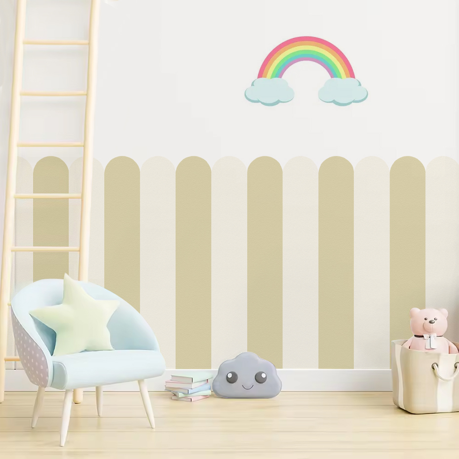 Multicolor Vertical Striped Ar - Baby Nursery Wall Decor incelemesi ve fiyatı